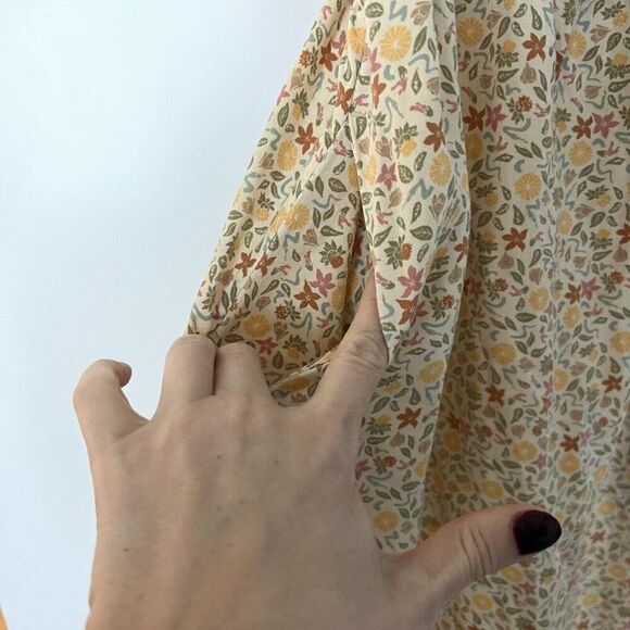 Patagonia Womens Midi Dress Size Small Lost Wildflower Button Pockets - Picture 6 of 9